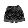 Men's Shorts Foreign trade men's new cashew flower retro American hip-hop trend broken flower straight loose beach three-point shorts M-3XL P230505