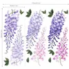 Fonds d'écran 3 pièces/ensemble grande taille Chlorophytum Wisteria Triple Stickers muraux pour salon chambre mur amovible Stickers muraux décor à la maison 230505