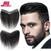Bangs jinkaili syntetiska panna hårfäste Toupees Men's Straight V Style Hair Piece Hair Extension Natural Black Hair Bangs Hairpiece 230504