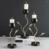 Candle Holders Creative Nordic Style Light Luxury Holder Table Romantic Wedding Candlelight Dinner European Decoration Ornaments X720Y