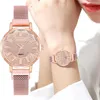 Orologi da polso 100 pz / lotto orologio da donna semplice quadrante rotondo con orologio da polso con diamanti moda numeri arabi orologi per il tempo libero orologio da donna all'ingrosso