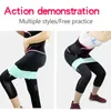 Bandes de résistance Bande réglable Épaissie Yoga Hip Training Boucle élastique antidérapante pour dames (petite)