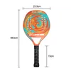 Tennisschläger CAMEWIN Erwachsener Professioneller Vollcarbon-Strandtennisschläger Weiches EVA-Gesicht Raqueta Mit Tasche Unisex-Ausrüstung Padelschläger 230505