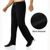 Calça masculina calça calças de poliéster de bolso trabalhador mulheres mulheres