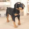 Pluszowe lalki 2570 cm gigantyczne życie psa zabawki realistyczne pluszowe zwierzęta rottweiler psa Plush Toys Prezent dla dzieci 230504