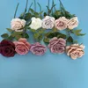 Dekorative Blumen 10 Stücke Herbst Dekor Rose Künstliche Seidenblume Für Heimtextilien Hochzeit Bouquet Party Evemt Arrangement Rosen