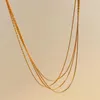 Choker 2023 Multi -layer Gold Color Necklace for Women Elegant Chains Statement Fashion Boho Sieraden Gift