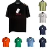 Zomer Heren T-shirt Brief Print Korte Mouw Hoge Kwaliteit Mode Koppels Katoen Tee polo 4 Kleuren Maat S-2XL