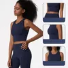 Yoga Outfit Fitness Soutien-Gorge Serré Ensemble Complet Antichoc Soutien Débardeur Femmes Gym Yoga Gilet Athlétique Soutien-Gorge À Impact Élevé Avec Coussin De Poitrine 230505