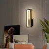 Wall Lamp Modern LED Square Lamps Minimalist Strips Black White Gold Bedroom Iron Sconce For Living Rooms Study Aisle Lighting Luster