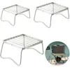 Accessoires pour outils de barbecue Mini barbecue de poche Grille de barbecue portable en acier inoxydable Grille pliante Accessoires de barbecue pour utilisation à la maison pour le camping dans le parc 230504