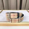 Mens needle Buckle Belt Letter B Plaid Business Casual Pants Belt 4 Colors Designer Brand Jeans suit Waistband width 3.5cm with box wholesale