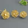 Orecchini pendenti da donna incastonati Medio Oriente Africa Solido oro giallo 18 carati Riempito Regalo di gioielli da donna di moda reale