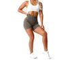 Yoga -Outfit NVGTN Solid nahtlose Shorts Frauen weiche Trainingsstrumpfhosen Fitness Outfit