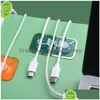 Hooks Rails Wire Management Hook Plug Organizer USB Winder Earphone Data Line Holder Clip Rack Punching Wall Drop Delivery Home GA DHMHQ