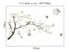 Bakgrunder 187*128 cm Big Size Tree Wall Stickers Fåglar Blomma heminredning Bakgrundsbilder för vardagsrum sovrum diy vinylrum dekoration 230505