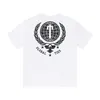 디자이너 패션 의류 티셔츠 Trapstar Niche Arch 글꼴 고화질 인쇄 반팔 여름 느슨한 피팅 남성 티셔츠 트렌드 커플 판매