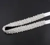 Wedding Sashes NZUK Silver Crystal Belt Handmade Rhinestones Bridal Diamond Dress For Evening Accessories