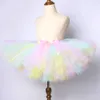 Kjolar pastell unicorn tutu kjol för baby flickor dans tutus barn tyll kjolar för födelsedagsår kostym småbarn kläder 3m-14 år 230505