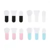 Makeup Brushes 400Pcs/Lot Fingertip Mini Silicone Mask Brush Fan-Shaped Short Handle Mud Film Facial Appliances Tools HA1920