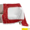 Sublimation Bleached Blanket with Tassel White Blank Heat transfer Printing Shawl Wrap