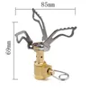 Outdoor Camping Foldable Ultra-light Mini Gas Stove Cooking 65g 3000W Pocket Picnic Survival Furnace Copper Gas Bruner Cooker Camp nbsp;Cooking