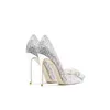 Chaussures habillées Champagne argent petits talons hauts haut sens mariage demoiselle d'honneur Style européen et américain talons femmes