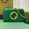 11 Bolsa de diseñador de alta calidad Damas de lujo 2022 Moda Messenger Hombro Cross Body Bolsas Redondas Interlocking 556 Cuero genuino Crossbody Tote Cadena Bolsa 699268