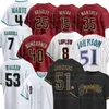 53 Adolis Garcia Diamondbacks Baseball truien Randy Johnson Ketel Marte Corbin Carroll Dominic Fletcher Lourdes Gurriel Jr. Madison Bumgarner Josh Rojas