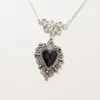 Pendant Necklaces Sacred Heart Jewelry Black Color Gothic Memento Mori Burning 230504