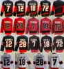 Cousu bon 2 Hockey sur glace 18 Tim Stutzle Jerseys Stuetzle 28 Claude Giroux 7 Brady Tkachuk 72 Thomas Chabot Blank pour l'équipe masculine rouge blanc noir rétro inversé