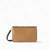 Крестный верх.M69203 Двойная Zip Pochette Designer Dombag Кошелька бродяга сцепля