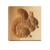 Stampi da forno 1/2/3/5 Stampo per biscotti in legno Portatile riutilizzabile Goffratura Biscotto Pan di zenzero Stampo per arte Regalo Househod Dessert Gadget Pasqua