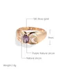 ウェディングリングSYOUJYO LUXURY PURPLE OVAL NATURALZIRCON FOR WOMEN 585 ROSE GOLD COLOR BRIDAL WEDDING FINE JEWELRY TRENDY GIFT 230505