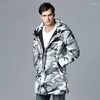 Herren Daunen Winterjacke Herren Camouflage Korean Langer Mantel Herrenbekleidung Jacken Herren Parka Doudoune Homme KJ787