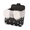 Nouveau Cristal Bowknot Boîte De Rangement De Voiture Sortie D'air Évent Sac De Rangement Titulaire Organisateur Téléphone Paquet Bling Accessoires De Voiture pour Femmes