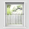 Rideau robinet haut fenêtre Voile draperie cantonnière panneaux demi-rideau pour salon décor à la maison