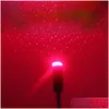 Decorative Lights Mini Led Car Roof Star Night Projector Interior Ambient Atmosphere Galaxy Lamp Christmas Light Drop Delivery Mobil Dhnty