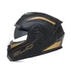 Skridskor hjälmar bld personlig motorcykel full ansikte hjälm män kvinnor mode dubbla lins hjälmar motocross racing modular vänd casco moto 230505