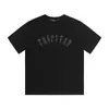 디자이너 패션 의류 티셔츠 Trapstar Niche Arch 글꼴 고화질 인쇄 반팔 여름 느슨한 피팅 남성 티셔츠 트렌드 커플 판매