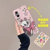 Designer Silicone phone case Pink Kitten Suitable for iPhone 14 13 12 Pro max 12 14plus Soft shell Anti-fall phone case