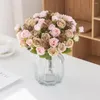 Decoratieve bloemen Mooie nep Rose Flower Langdurige faux geen water gevende indoor ornament simulatie Bouquet DIY