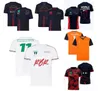 L5eo Polos pour hommes Nouveau T-shirt de course F1 Équipe d'été Jersey à manches courtes Même style Personnalisable
