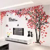 Wallpapers Quality Acrylic Wall Stickers For Living Room Bedroom Decor Background Wallpaper Decals 3D Posters Wallstickers DIY Wedding Gift 230505