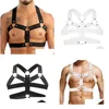 Other Panties Catsuit Costumes Sexy Men Elastic Shoder Strap Chest Muscle Harness Belt With Metal Orings And Studs Fancy Club Party Dhh9W