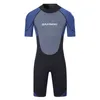 Wetsuits Drysuits Erkekler 2mm 3mm OnePiece Dalış Takımı Termal Yalıtım Güneş Koruma Kısa Kollu Yüzme Sörf Şnorkelli Yüzme Kısa Dişli J230505