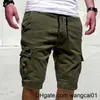 wangcai01 Pantalones cortos para hombres Pantalones cortos para hombres Pantalones cortos de carga verdes Bermudas de verano Ma Bolsillos con solapa Pantalones cortos para correr Pantalones cortos informales del ejército de trabajo Bermudas tácticas