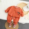 Sets neue Herbst Baby Girl Boys Kleidung Casual Sport Solid T -Shirt Hosen 2pcs/Set Kid Child Clothes Anzüge Baumwollstrecke 230505