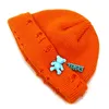 Autumn Winter Sticked Wool Beanie Hat Dekorativ med söt björn varm par hatt gorras hip hop caps unisex hcs328