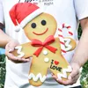 Decorações de Natal Conseguimento personalizado de pingente pão pão de solo de gengibre pão de gengibre adereços de biscoito GiftChristmas